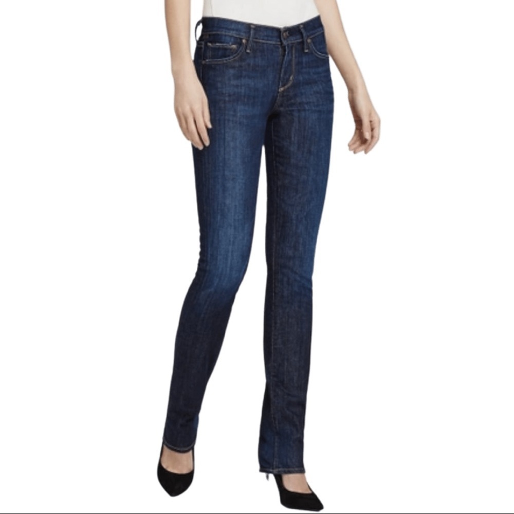 Citizens of Humanity Elson Mid Rise Straight In Pacific Ocean dark wash Jeans 29